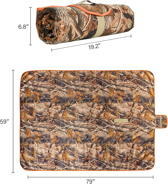 Tirrinia Large Waterproof Outdoor Blanket, Soft Warm Windproof Stadium Blanket with Sherpa Fleece and Foldable for Outdoor Sport, Baseball, Football, Beach, Concerts, Car