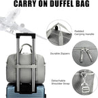 Uarition 14 inch Small Gym Bag for Men & Women, Mini Duffle Bag for Travel Sports, Lightweight Carry On Duffel Bag, Grey