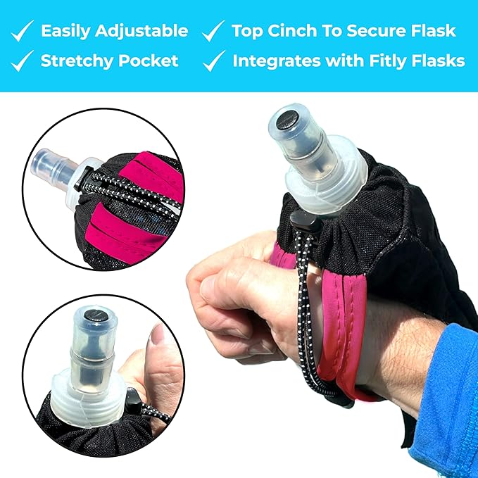 Soft Flask - Shrink As You Drink Soft Water Bottle for Hydration Pack - Folding Water Bottle Ideal for Running, Hiking, Cycling, Climbing & Rigorous Activity