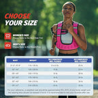 ZELUS Weighted Vest for Women Men, 6/8/12/16/20lb Weight Vest with Arm Pouch Reflective Strips, U-Shaped Rucking Vest for Strength Training Muscle Building, Walking Running Vest for Fitness