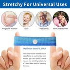 2 Pairs Motion Sickness Bands – Natural Anti Nausea Acupressure Wristbands for Morning & Motion Sickness Relief – Ideal for Car, Cruise & Flight Travel – for Adults and Kids