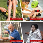 PTEROMY 150 Piece Mini First Aid Kit, Portable Small Emergency Kits Compact 1st Aid Kit for Car, Travel, Home, Camping, Outdoor, Hiking