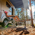 Forceatt 12x14FT Waterproof Anti-UV Camping Tarp with 2 Poles (UPF50+), Lightweight Sun Shelter for Car, Tent, Hammock in Hiking, Backpacking, Garden and Traveling