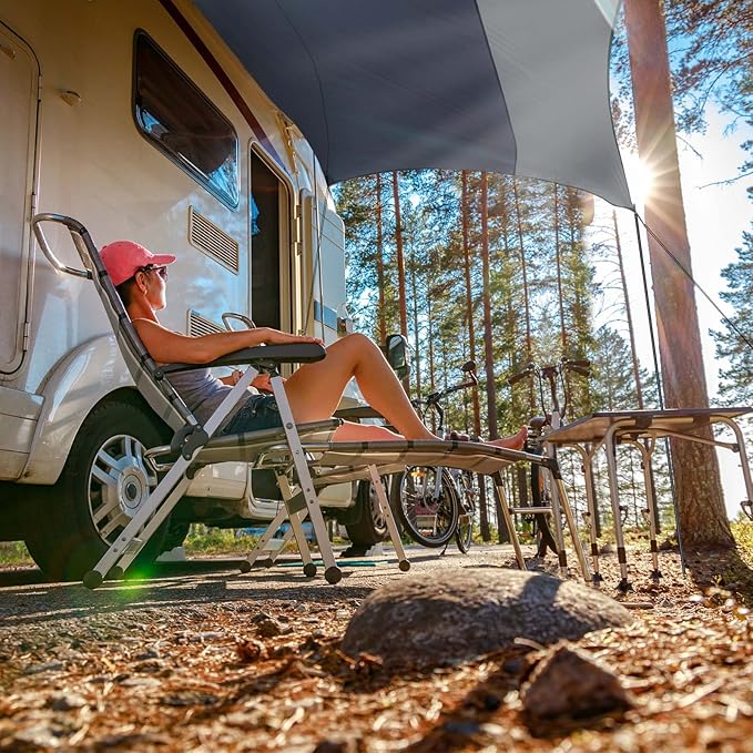 Forceatt 12x14FT Waterproof Anti-UV Camping Tarp with 2 Poles (UPF50+), Lightweight Sun Shelter for Car, Tent, Hammock in Hiking, Backpacking, Garden and Traveling