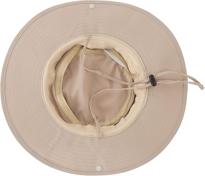 Connectyle Wide Brim Sun Hat for Men Breathable Cowboy Boonie Hat UPF 50+ Sun Protection Bucket Hat for Fishing Hiking