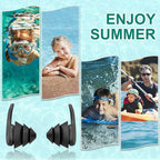 Kids Swimming Ear Plugs,3 Pairs Waterproof Reusable Silicone Child Swim Earplugs for Swimming Surfing Bathing Showering,Small Children Water Ear Plugs Suitable for Boys and Girls (Kids 4-12 Years Old)