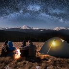 Bessport Camping Tent 1/2 Person Tent Waterproof Two Doors Backpacking Tent Easy Setup Lightweight for Outdoor, Hiking Mountaineering Travel