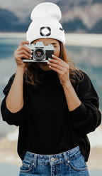 ATNKE LED Lighted Beanie Hat,USB Rechargeable 4 LED Running Headlamp Bright Cap with The Light Gifts for Men and Women