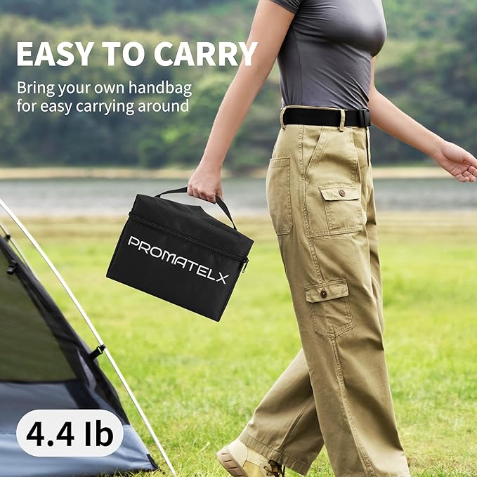 Portable Tripod Camping Stove,Wood-Burning Rocket Stove with Carry Bag, Ideal for Camping, Backyard Cooking & Outdoor Adventures