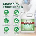 Extra Strength Bed Bug & Mite Spray- Child & Pet friendly - Stain & Odor Free - 66% Stronger Natural Formula (128 oz)