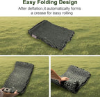 Self Inflating Double Sleeping Pad with Foam and Electric Pump，Innovative Y-Shaped Telescopic Structure，4.3" Thick Ultraportable Camping Mattress，Outdoor Compact Air Mat for Tent Car（4.2*79*55 inch）