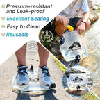 Rocalt 2 Pack Collapsible Water Bag, 2.1Gallon Water Storage Bag, BPA Free Emergency Drinking Camping Water Container for Hiking, Travel, Survival & Outdoor