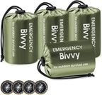 Esky Emergency Sleeping Bag, Portable Emergency Blanket Thermal Bivy Sack, Waterproof Lightweight Survival Gear with Compass for Camping Hiking Outdoor Adventure