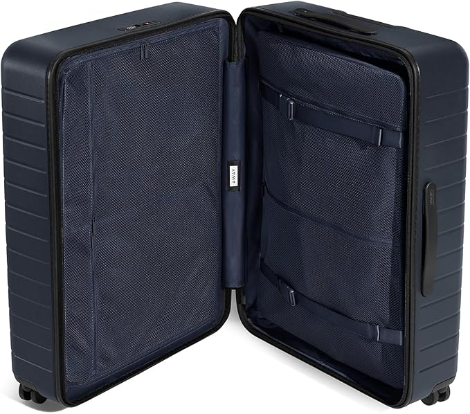 Away Large Checked Luggage, 29 Inch Hardside Suitcase with Spinner Wheels, Lightweight & Durable, TSA Lock, Navy Blue