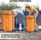 FARLAND Sleeping Bags 30℉ for Adults Teens Kids with Compression Sack Portable and Lightweight for 3-4 Season Camping, Hiking,Waterproof, Backpacking and Outdoors