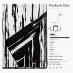 100% Wool Blanket, 48" x 62", Warm, Thick, Washable, Military Wool Blanket, Great for Camping, Outdoors, Sporting Events, Survival Kits,Black White Striped