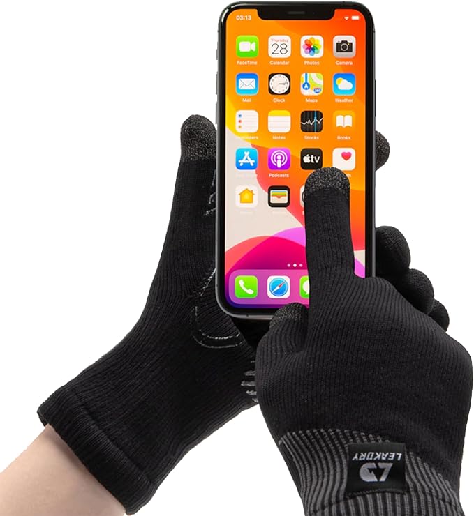 Waterproof Merino Wool Touchscreen Gloves,3-Layer Inusulated Thermal Winter Gloves,Windproof for Hiking,Skiing,Work