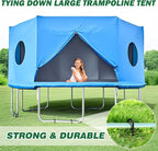 16 Inch Ground Stakes Heavy Duty,8 Pack Metal Fence Stakes for Ground for Wire Fencing,Heavy Duty Long Tent Stakes for Trampolines Camping Canopies and Swing Set