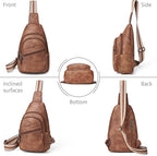 Sling Bag Crossbody Bags for Women Small Cross Body Bag Fanny Packs Chest Sling Purse for Daily Travel Leisure Sport