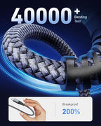 Short USB to USB C Cable Fast Charging 1FT, 2 Pack USB A to USB C Cable for CarPlay, Durable Braided USB Type C iPhone Charger USBC Cord for iPhone 17/16/15/Pro Max/Plus, Samsung Galaxy S23 and More