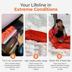 Sierra Madre Emergency Sleeping Bag – Ultralight, Waterproof Mylar Thermal Bivy Sack Tent for Hiking, Bug-Out Bags, Survival Kits