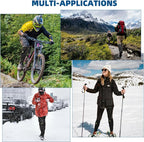 ROCKBROS Snow Boot Leg Gaiters for Hiking Waterproof Leg Gaiter for Skiing Walking Snow Boot Gaiters Tear Resistant Adjustable Gaiters