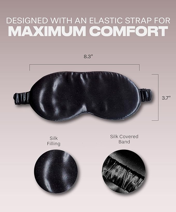 Silk Sleep Mask - Mothers Day Gift for Mom - Unique and Thoughtful Mom Gift - Perfect for Moms First Mothers Day and Women You Love, Mom from Daughters by Colorado Home Co.