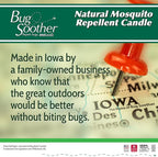 Bug Soother - Natural Insect, Gnat and Mosquito Repellent Candle, 1oz Bottle of Bug Spray Deterrent - Safe for Adults, Kids, Pets, Environment - Made in USA