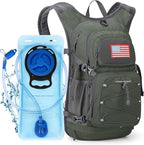 Maelstrom Hydration Hiking Backpack with 2L/3L Water Bladder, High Flow Bite Valve Camping Daypack Lightweight