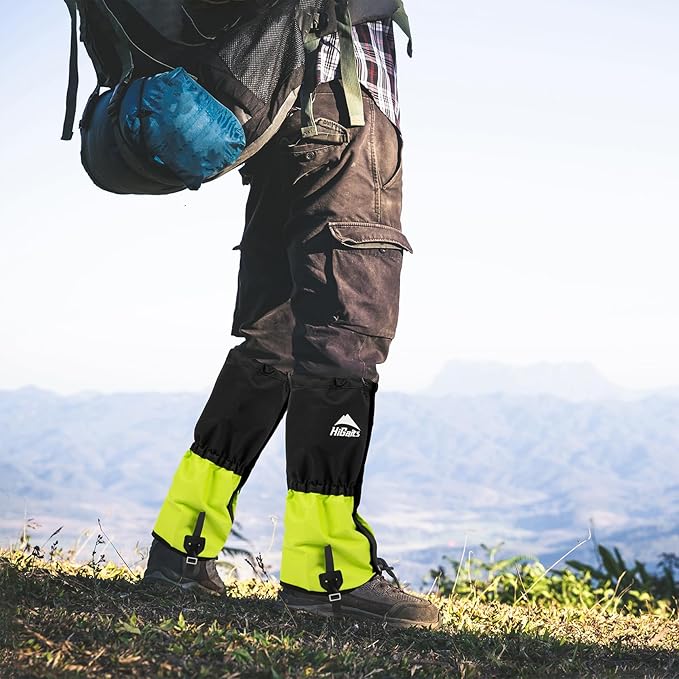 Waterproof Adjustable Leg Gaiters for Men and Women Snow Boot Gaiters for Hiking in Hunting Sand and Mud Mountain Climbing or Snowshoeing