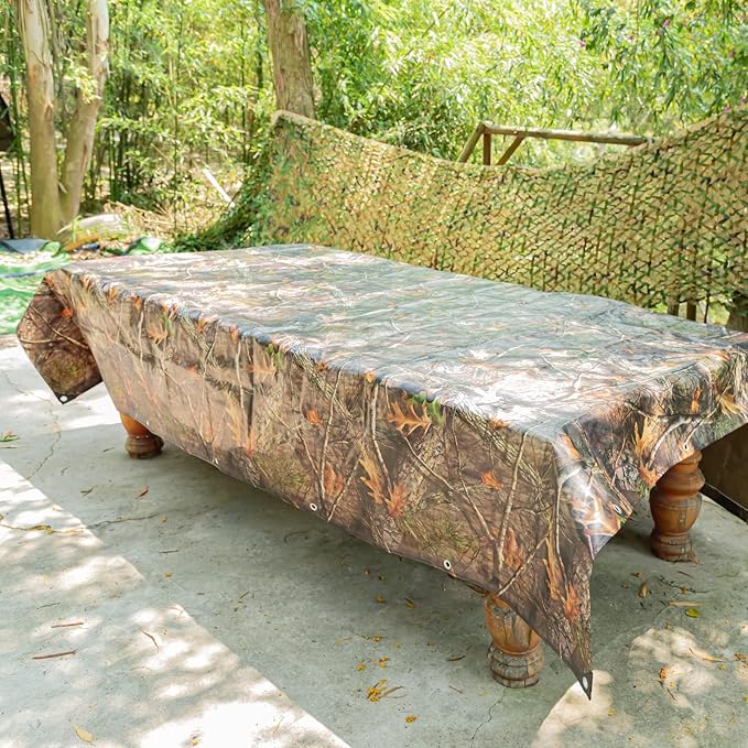 Heavy Duty 11 Mil Tarp Cover Waterproof UV Resistant Tarpaulin Used for Outdoor, Hunting, Camping, Backpacking, Canopy Tent, Ground Tarp, Cover Boat, Motorcycles, Roofs, Wood