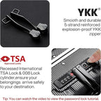 Hanke 20 Inch Carry On Luggage Hard Shell Suitcases with Wheels Luggage Suitcase Travel Luggage for Women Men Rolling Luggage Bags for Business Trip Weekender-Black