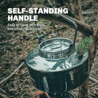 Fire-Maple Antarcti Portable 1 Liter Lightweight Stainless Steel Camping Kettle | Durable and Portable Camp Tea Pot | Ideal for Bushcraft and Outdoor Campfire Use