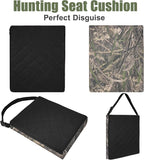 URMONA 1PCS Portable Hunting Seat Cushion, 16.5 x 14.1 x2.3in Thickening Lightweight Outdoor Cushion, Waterproof Sponge Dirty Proof Pad for Hunting, Camping, Stadium, Outdoor Sports(Water Plants)