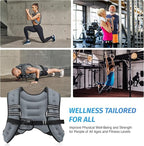 ZELUS Weighted Vest, 6lb/8lb/12lb/16lb/20lb/25lb/30lb Weight Vest with Reflective Stripe for Workout, Strength Training, Running, Fitness, Muscle Building, Weight Loss, Weightlifting