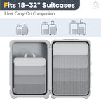 Veken 2/6/9/11 Set Compression Packing Cubes for Travel Essentials,Compressible Expandable Large Luggage Suitcase Organizer Bags for Clothing,Durable Space Saver Storage Bags(Black)