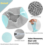 Shoe Washing Machine Bag,Laundry Shoe Bag for Washer and Dryer,Reusable Shoe Cleaning Bag for Sneakers,Tennis Shoes,With Self-locking Zipper, Microfiber Inside (Lite Grey - 2 Pack)