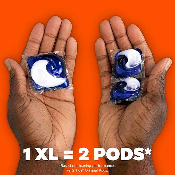 Tide Power PODs + Downy Laundry Detergent Pods, 63 Count, Soft Boosters + April Fresh (Pack of 4)
