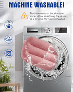 Ultralight Inflatable Camping Pillow for Sleeping – Soft Velvet Cover, Compact & Portable, Ergonomic Neck Support, Machine Washable Air Pillow, Perfect for Travel, Hiking, Backpacking – Pink