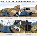 Naturehike Cloud-Up 2 Person Tent Lightweight Backpacking Tent with Footprint - Free Standing Ultralight Camping Hiking Backpack Tents Two Person Tent