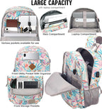 KEOFID Classic Laptop Backpack for Men and Women - Anti-Theft with USB Charging, Water Resistant, 15.6" Laptop Compartment, 1-Year Warranty