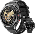 OUKITEL Smart Watch for Men GPS, 1.43" AMOLED Display, 5ATM Waterproof Military Watch, 150+ Sport Modes, Fitness Activity Tracke with Compass Pedometer Sleep Monitor Heart Rate, for Android iOS