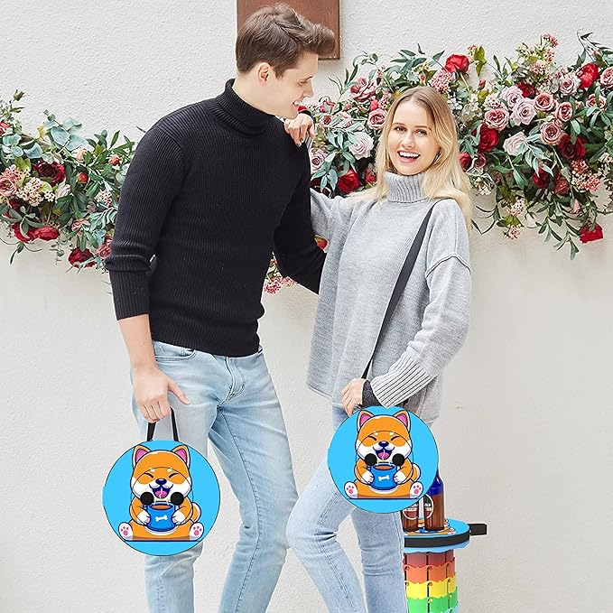 Alevmoom Folding Stool, Adjustable, Portable, Lightweight, Safety and Stability, Multi-Application