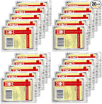 Ever Ready First Aid Mylar Rescue Blanket, Large Silver Thermal Sheet for Emergency and Survival, 54” x 84” – 20 Count