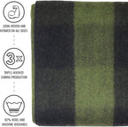 Arcturus Plaid Wool Blankets - 4.5lbs Warm, Heavy, Washable, Large | Great for Camping, Outdoors, Sporting Events, or Home