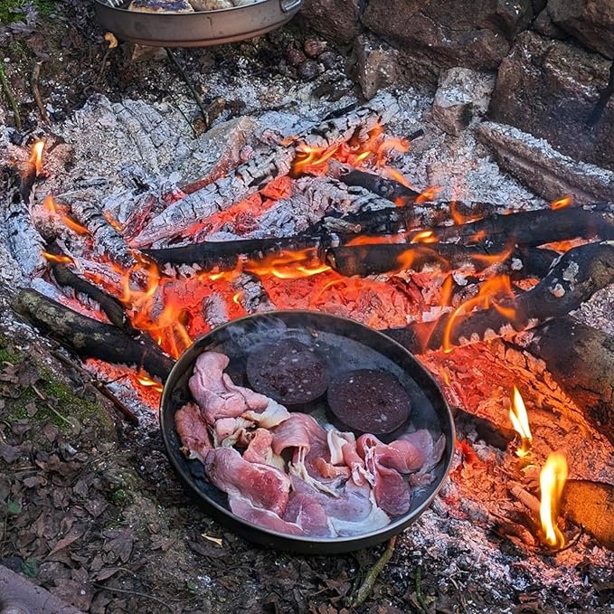 Titanium Trek Plate - Ultralight, Durable Camping Dish Pan Plate - Outdoor Kitchen Essential for Backpacking & Camping - 1200ml