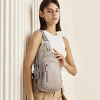 CLUCI Crossbody Bags for Women Men,Leather Sling Bag Cross Body Backpack for Woman Gifts for Women Birthday Unique