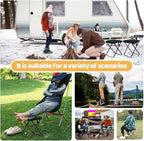 Portable Collapsible Stool & Folding Chair, Lightweight Portable Chair for Adults, Holds Up to 250LBS, Small Camping Stool for Hiking & Fishing