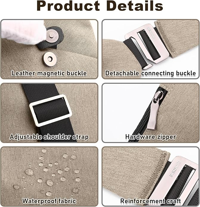 Anti Theft Travel Bag, One Shoulder Large Capacity Cross-body Bag Chest Fashion Lightweight Sling Bags for Travel Sports