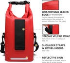 250 PCS Waterproof First Aid Kit, Roll Top Reflective Boat Dry Bag Bug Out Bags, Emergency Medical Kit Ideal for Boating, Camping, Fishing, Kayaking, Floating, Red